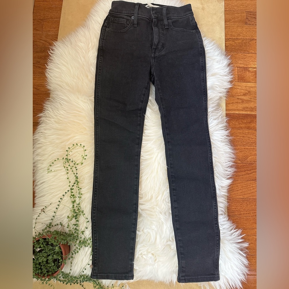 NWOT Madewell High Rise Skinny Black Jeans